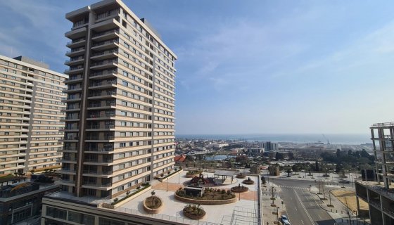 Sea tower-Baku white city.Ətraflı:Binanın keramika ilə üzlənməsi işləri.