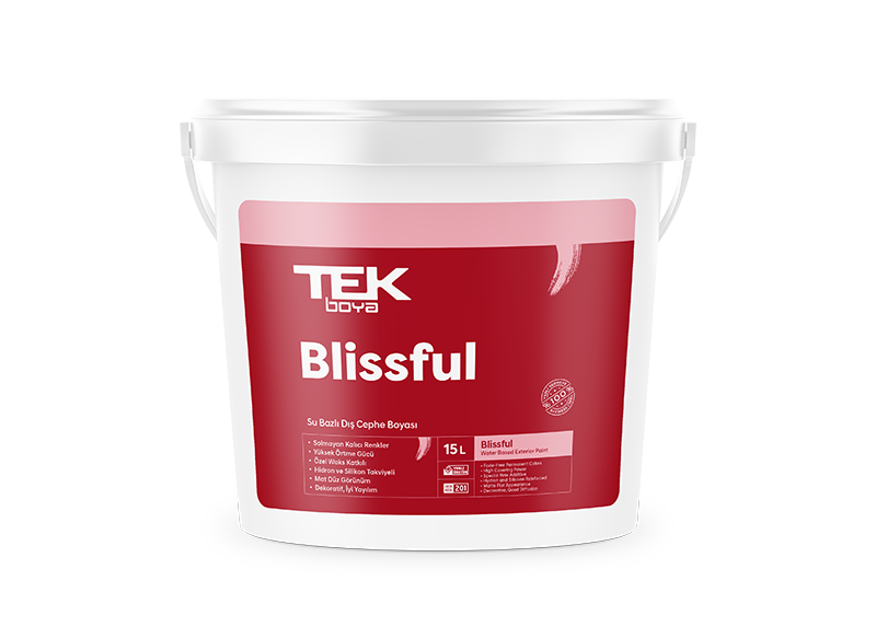 201-Blissful Silikon Canlı Parlaq Xarici Boya