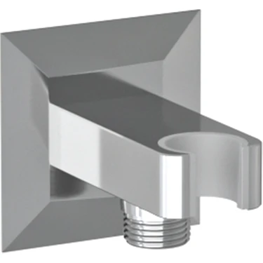 TESKA | Asqılı Su Çıxışı, kvadrat, xrom, premium latun 